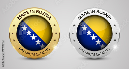 Made in Bosnia and Herzegovina graphics and labels set.