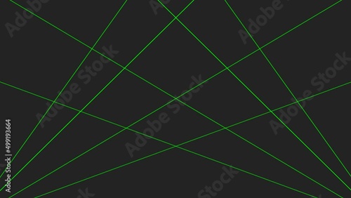 Live light laser green crossing background transparent