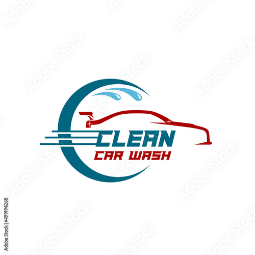 Car wash center logo template