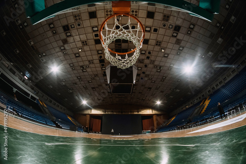 Fototapeta Naklejka Na Ścianę i Meble -  Basketball hoop close up