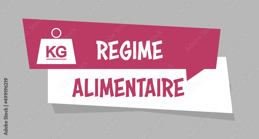 Obraz premium Logo régime alimentaire.