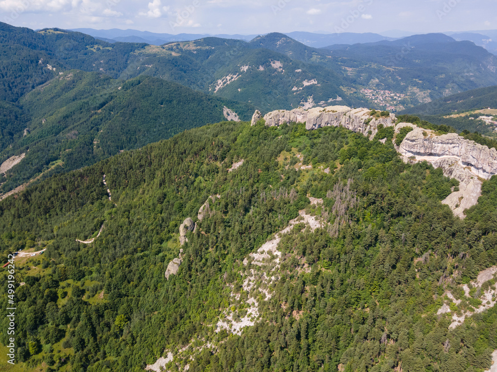 Aerial view of Rhodope Mountains, Bulgaria