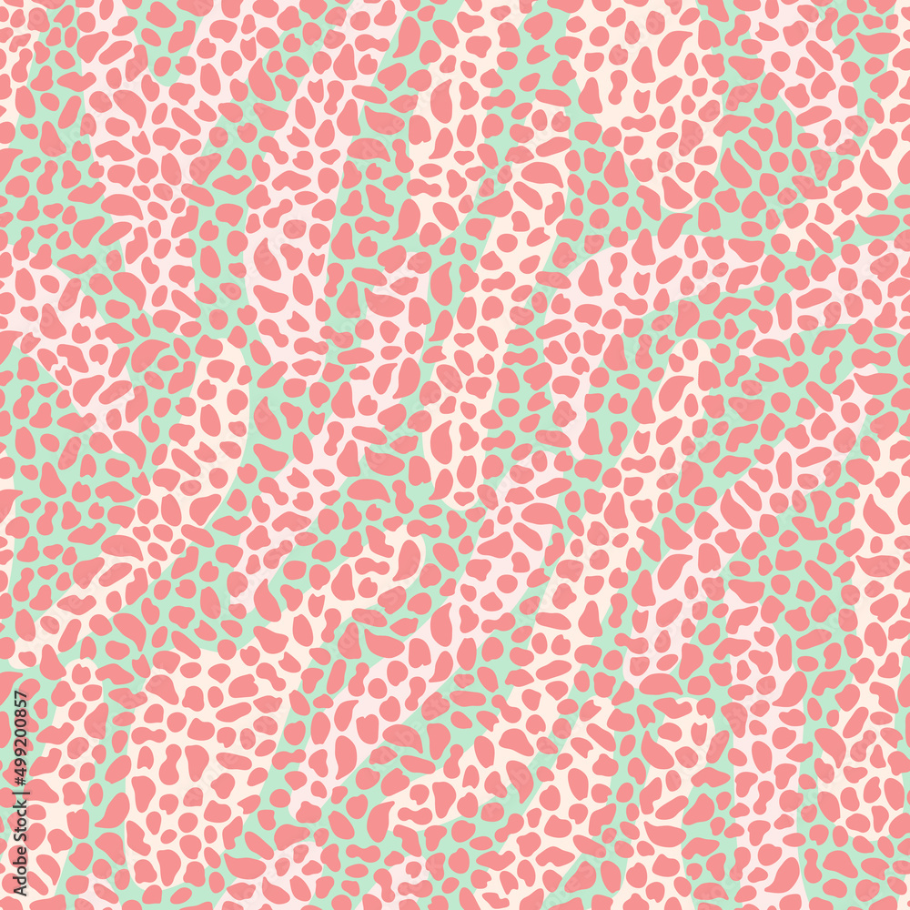 Seamless pattern in modern tropical dots style. Mid Century Modern Art design for paper, cover, fabric, interior decor and more. Seamless pattern in modern tropical dots style. Mid Century Modern Art design for paper, cover, fabric, interior decor and more.