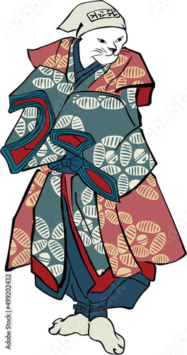 浮世絵　猫の擬人化　その12