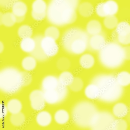 Yellow bokeh blur abstract background.