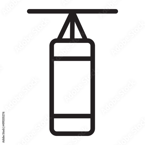 punching bag line icon