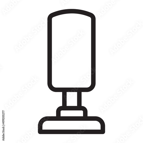 punching bag line icon