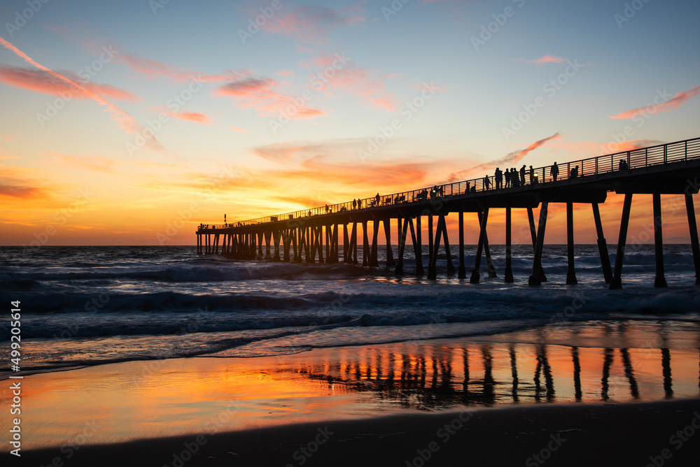 Hermosa Beach Pier Sunset