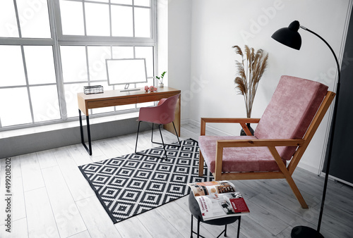 Modern home office interior...