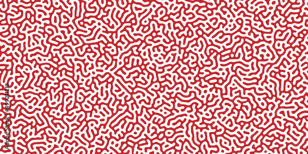 Organic seamless patterns with rounded lines, drips. Diffusion reaction background. Linear design with biological shapes. Structure of natural cells, maze, coral. Abstract vector illustration Organic seamless patterns with rounded lines, drips. Diffusion reaction background. Linear design with biological shapes. Structure of natural cells, maze, coral. Abstract vector illustration