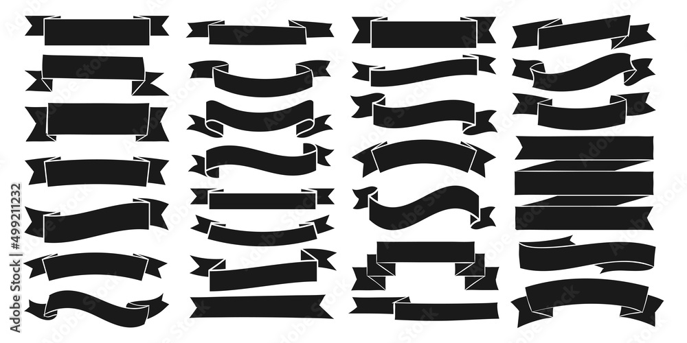 © Abbasy  Kautsar - Ribbon banner set. Ribbons collection.