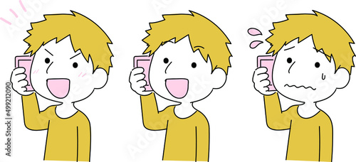 電話をかける男性3