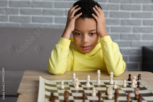 Little African-American boy...