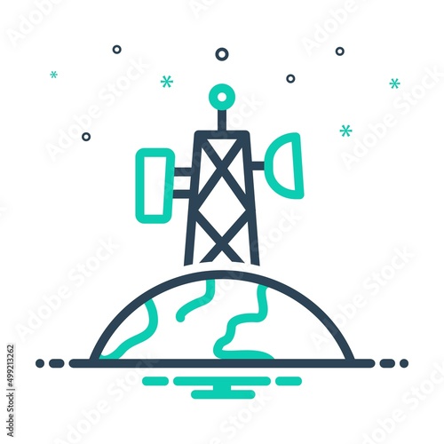 Mix icon for telecommunications