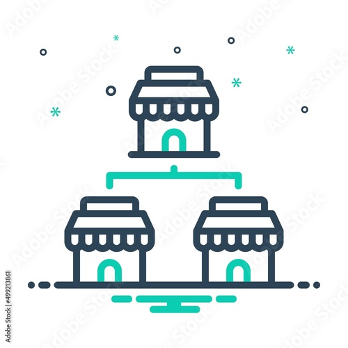 Mix icon for subsidiaries