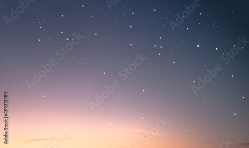 Background with night sky, with digitally generated stars.