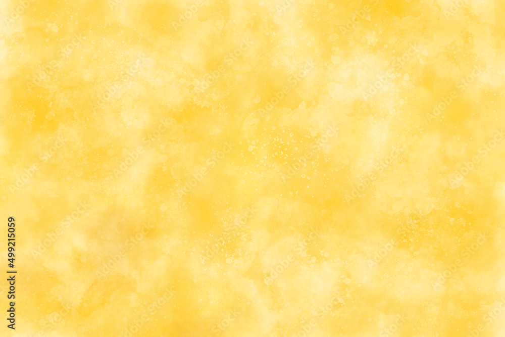 Light bright Yellow abstract watercolor texture background with copy space