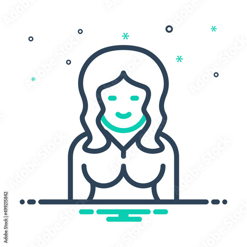 Mix icon for redhead