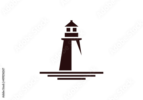 lighthouse simple logo design inspiration