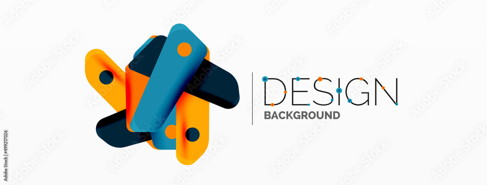 Creative geometric wallpaper. Minimal abstract background. Color bright overlapping lines composition vector illustration for wallpaper banner background or landing page Creative geometric wallpaper. Minimal abstract background. Color bright overlapping lines composition vector illustration for wallpaper banner background or landing page