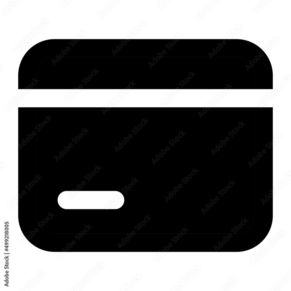 credit card glyph icon