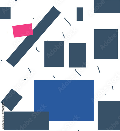 The abstract image consists of figures and denotes a sense of detachment and oppressive thought.