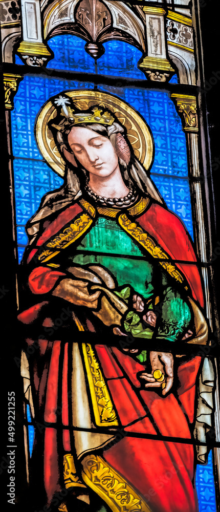Saint Elisabeth Stained Glass  Saint Perpetue Church Nimes Gard France