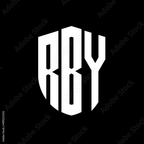 RBY letter logo design. RBY modern letter logo with black background. RBY creative  letter logo. simple and modern letter logo. vector logo modern alphabet font overlap style. Initial letters RBY  