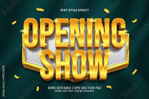 Editable Text Effect Opening Show Luxury Style