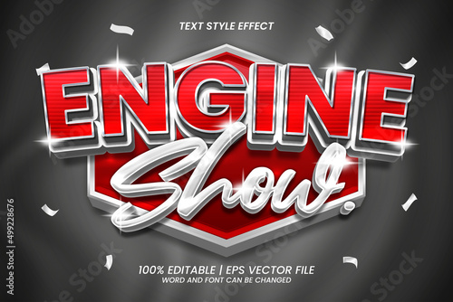 3D Engine Show Text Effect Editable luxury Style