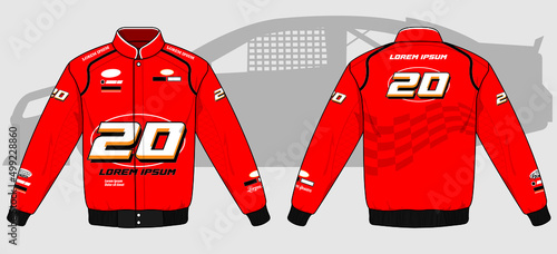 Racing jacket colorful mockup template hoodie car motorcycle