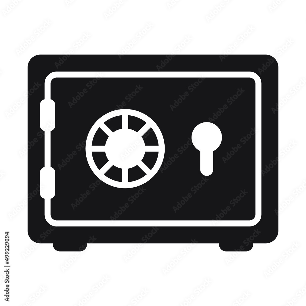 Safe icon, vector isolated illustration Safe icon, vector isolated illustration