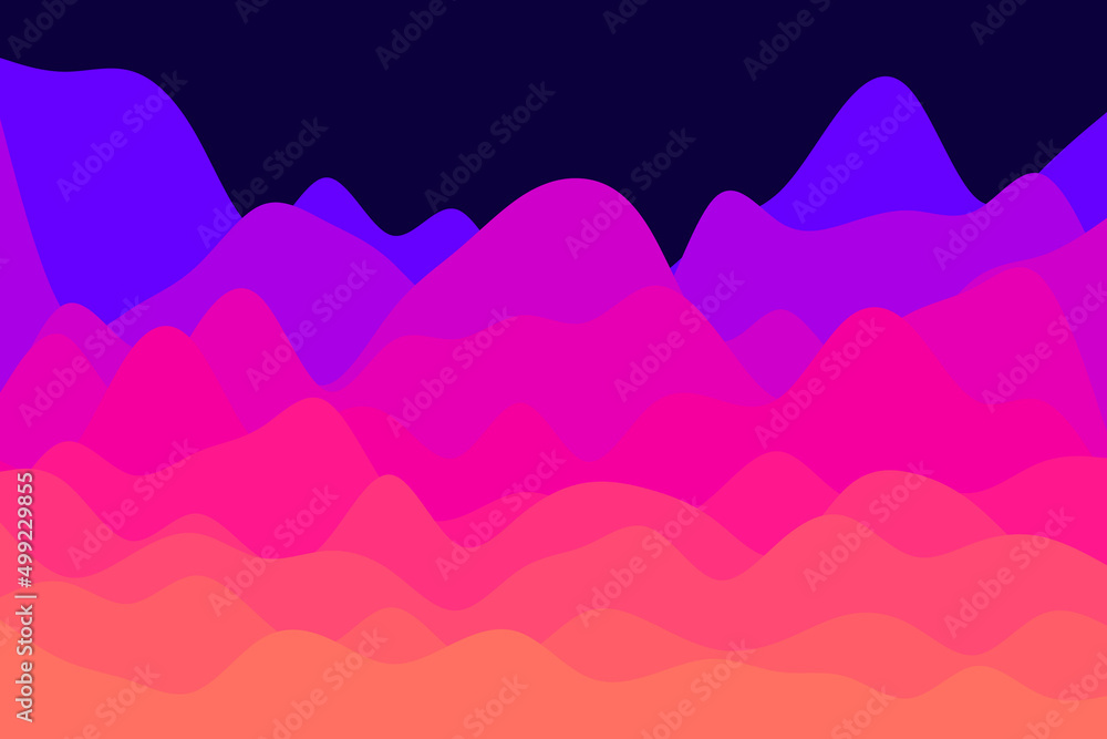 layered waves abstract landscape layered waves abstract landscape