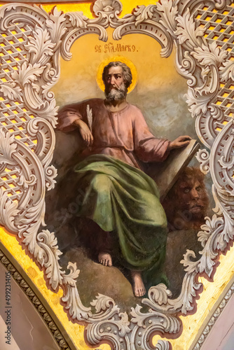 St. Mark the Evangelist. Fresco