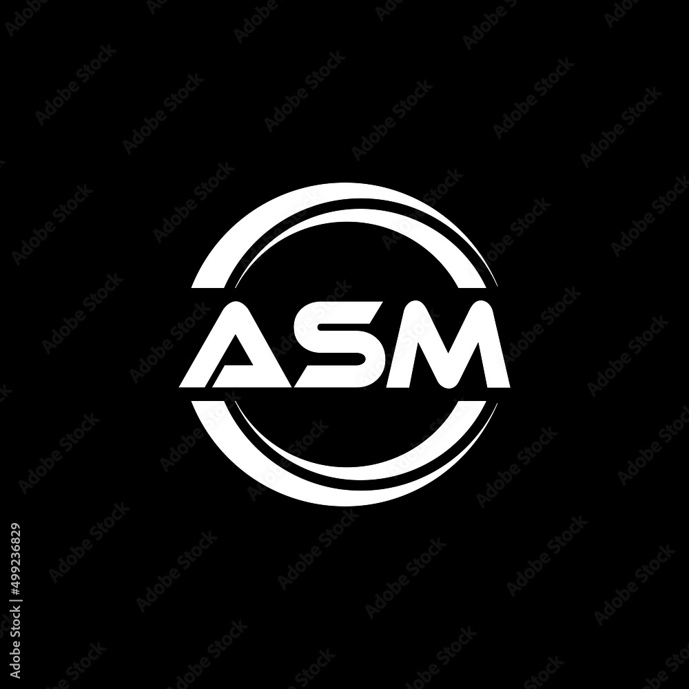 ASM letter logo design with black background in illustrator, vector logo modern alphabet font overlap style. calligraphy designs for logo, Poster, Invitation, etc. ASM letter logo design with black background in illustrator, vector logo modern alphabet font overlap style. calligraphy designs for logo, Poster, Invitation, etc.