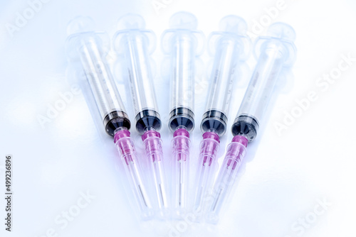 syringe is used in medicine or in the laboratory
