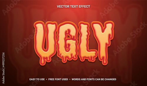 Ugly Editable Vector Text Effect.