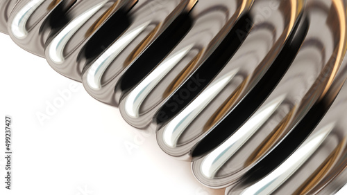 Silver chrome metallic back...