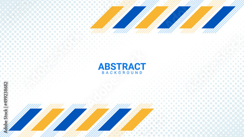geometric abstract background in blue and yellow