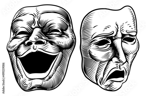 Theater Or Theatre Drama Comedy And Tragedy Masks