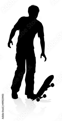 Skateboarder Skater Silhouette