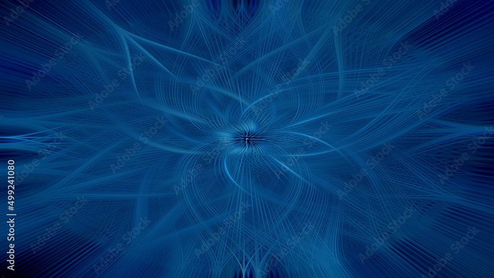 abstract blue flower. bright rays background. psychedelic blue background abstract blue flower. bright rays background. psychedelic blue background