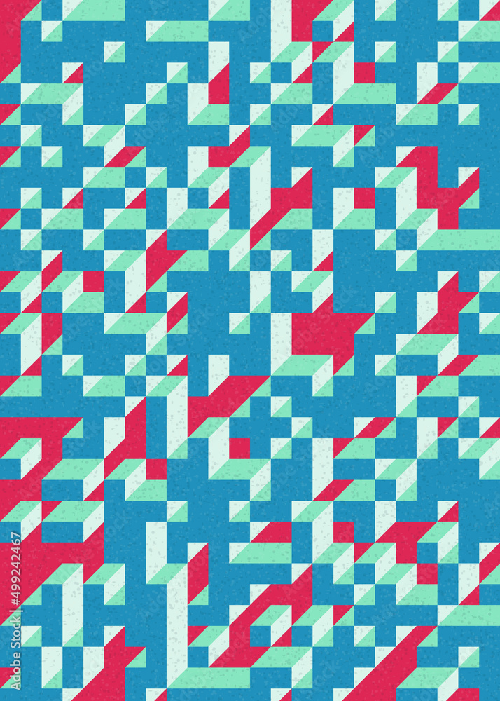 Implementation of Edward Zajec’s “Il Cubo” from 1971. Essentially a Truchet tile set of 8 tiles and rules for placement art illustration Implementation of Edward Zajec’s “Il Cubo” from 1971. Essentially a Truchet tile set of 8 tiles and rules for placement art illustration