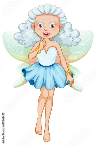 Beauty fairy on a white background