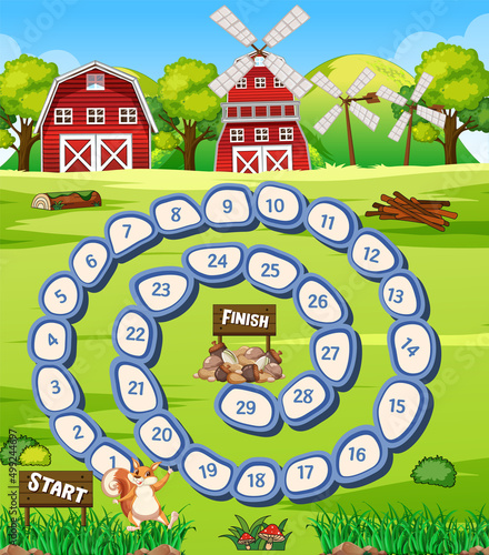 A farm boardgame template