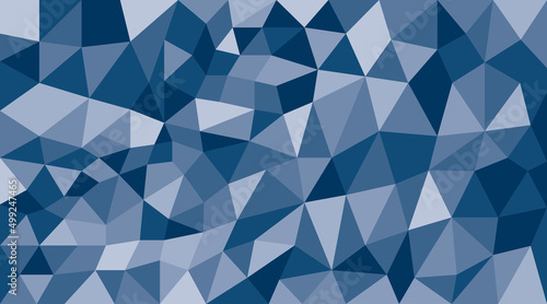 Blue polygonal abstract background with triangle shapes