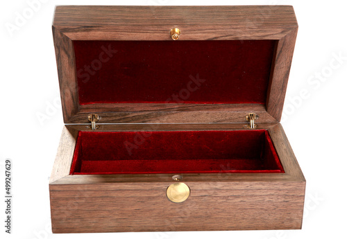 open wooden box