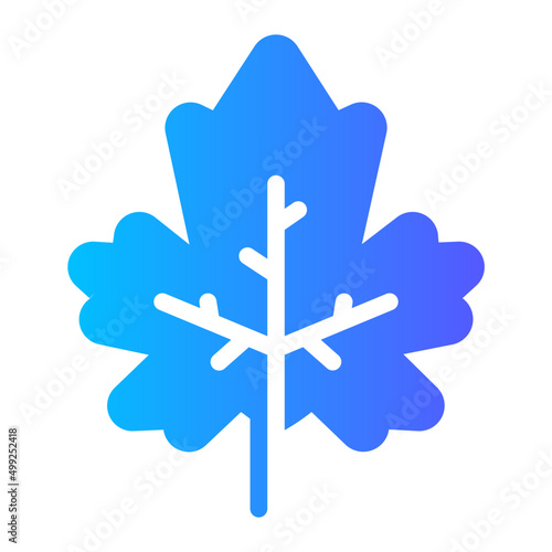 leaf gradient icon