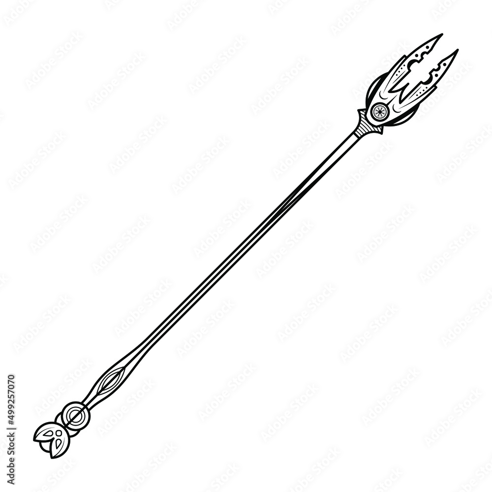 Abstract Black Simple Line Spear Weapon Doodle Outline Element Vector Design Style Sketch Isolated On White Background Illustration For War, Battle Abstract Black Simple Line Spear Weapon Doodle Outline Element Vector Design Style Sketch Isolated On White Background Illustration For War, Battle