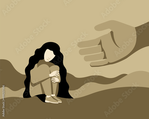 Anxiety - teenager girl in mental disorder